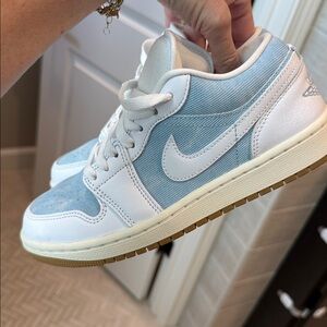 Women's Blue and White Sneakers